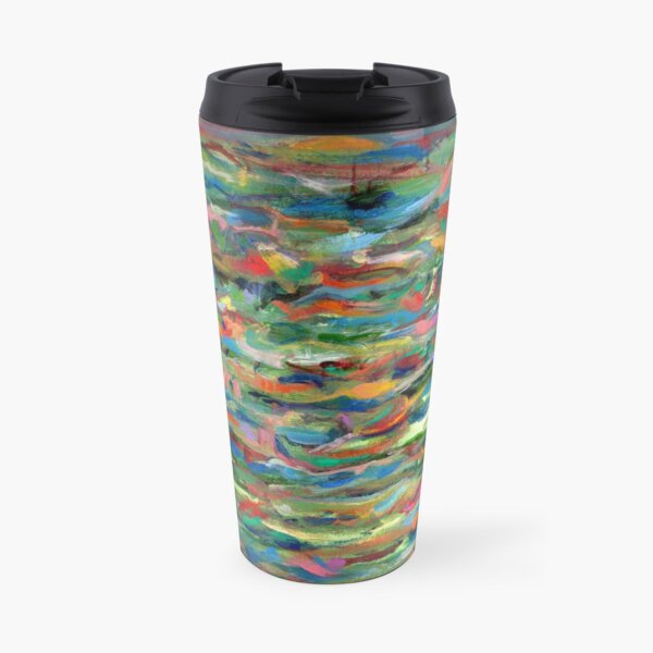 Birds Flying Over Water. From original painting by Pamela Parsons. Travel Mug