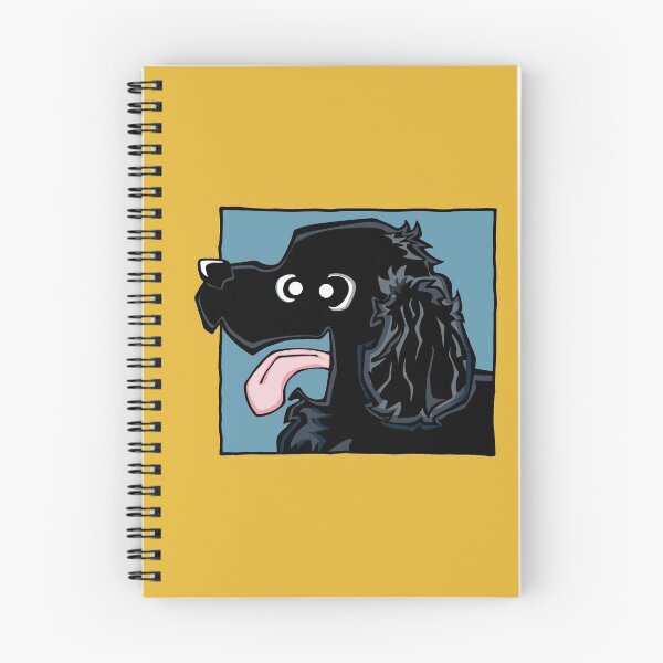 Item preview, Cocker Spaniel - Black (Face) YELLOW BG designed and sold by TheChicken.