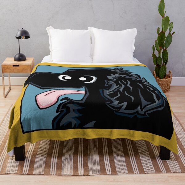 Item preview, Cocker Spaniel - Black (Face) YELLOW BG designed and sold by TheChicken.