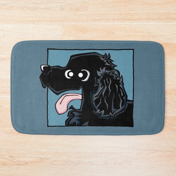 Item preview, Cocker Spaniel - Black (Face) BLUE BG designed and sold by TheChicken.