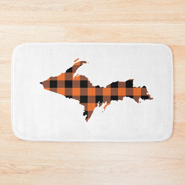 Item preview, Upper Peninsula of Michigan Blaze Orange Flannel  designed and sold by DoctorWatsonArt.