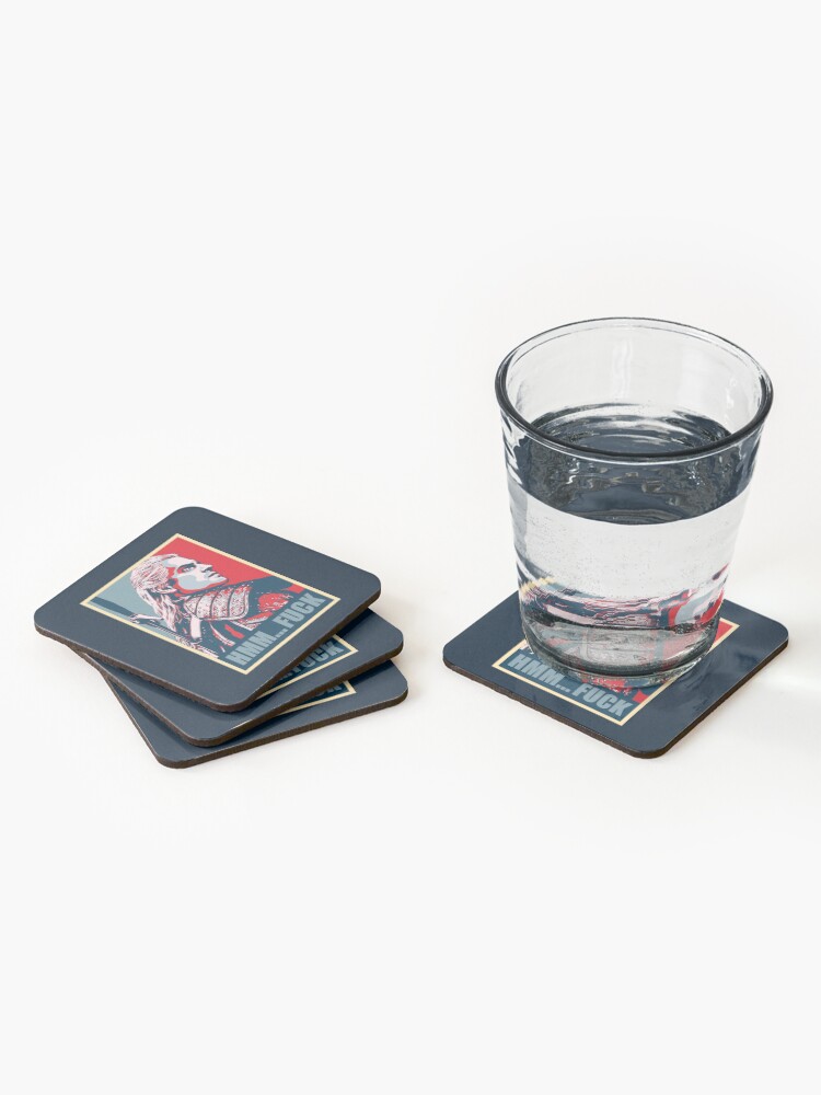 Alternate view of Hmm... F*ck! Coasters (Set of 4)