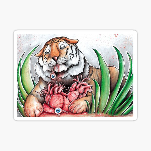 Serving suggestion, absurd art Sticker