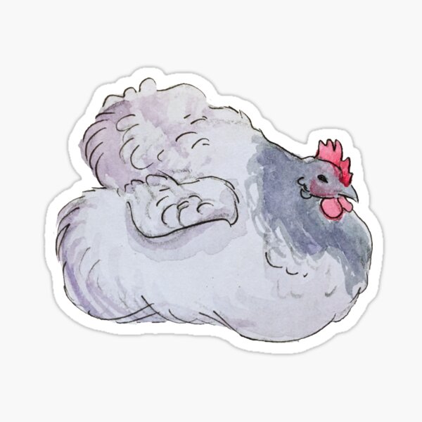 Item preview, Lavender Pekin Watercolor Chicken designed and sold by eleary.