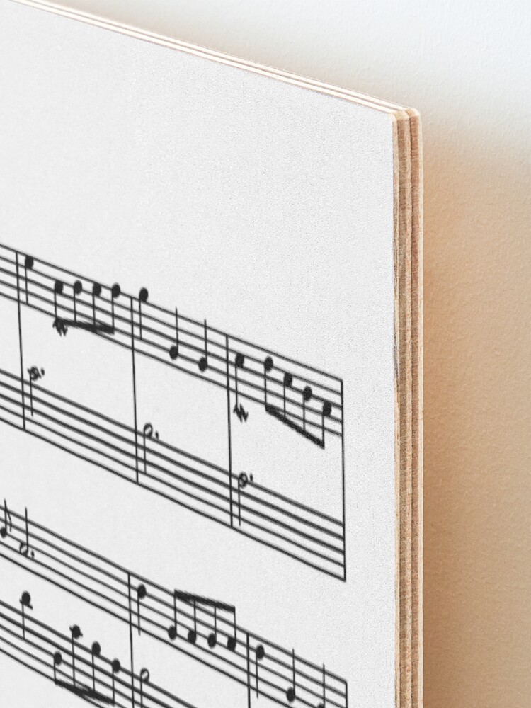 Alternate view of Cats And Music Sheet Mounted Print