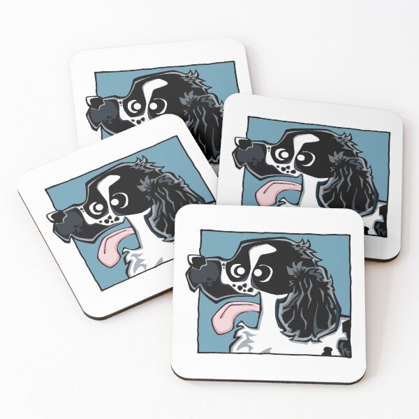 Item preview, Cocker Spaniel - Blue Roan (Face) WHITE BG designed and sold by TheChicken.