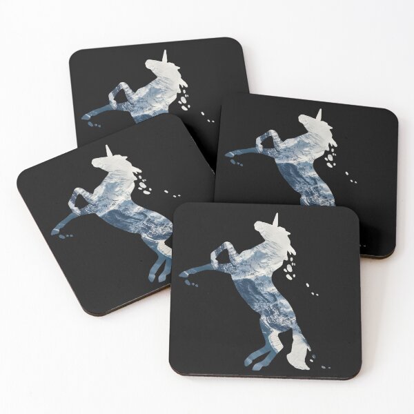 Item preview, Nokk Frozen Horse Spirit Unicorn Sea Ocean Mountain designed and sold by yellowpomelo.