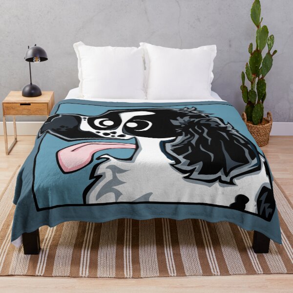 Item preview, Cocker Spaniel - Blue Roan (Face) BLUE BG designed and sold by TheChicken.