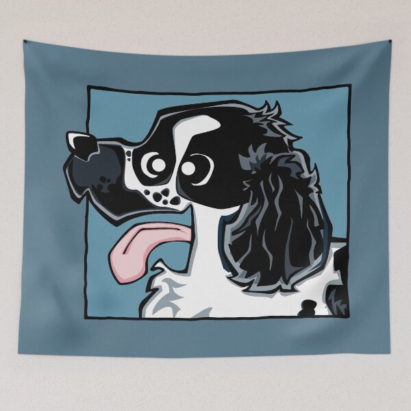 Item preview, Cocker Spaniel - Blue Roan (Face) BLUE BG designed and sold by TheChicken.