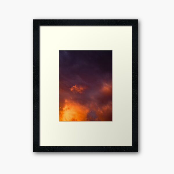 Sunset on a Storm Framed Art Print