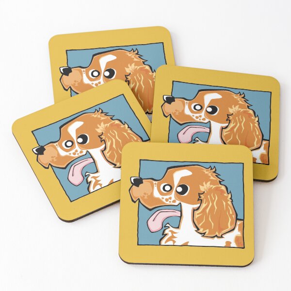 Item preview, Cocker Spaniel - Orange Roan (Face) YELLOW BG designed and sold by TheChicken.