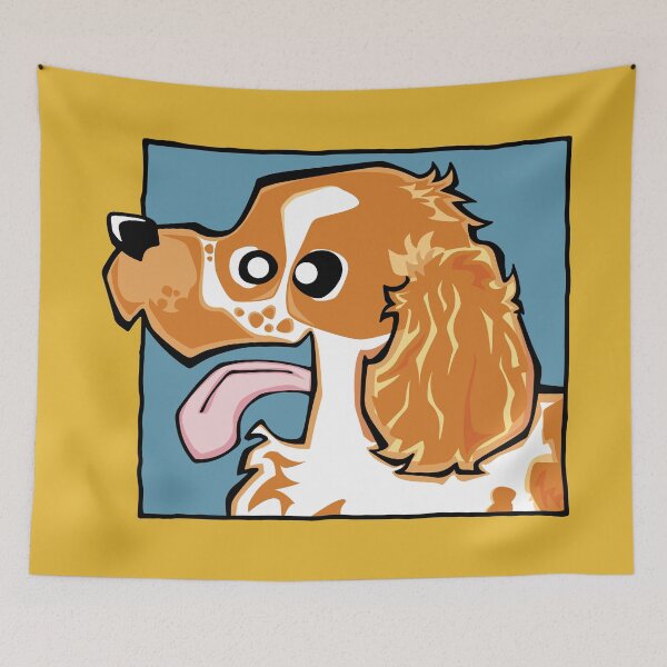Item preview, Cocker Spaniel - Orange Roan (Face) YELLOW BG designed and sold by TheChicken.