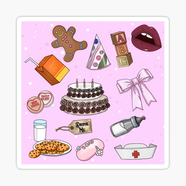 Melanie Martinez Music Stickers Redbubble - melanie martinez cake roblox music video youtube