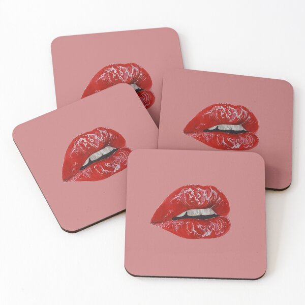 Item preview, Red Hot Watercolor Lips  designed and sold by bluejayknits.