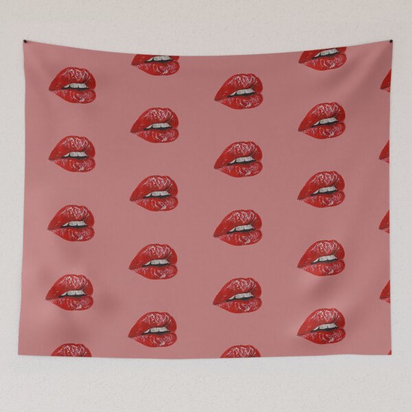 Item preview, Red Hot Watercolor Lips  designed and sold by bluejayknits.