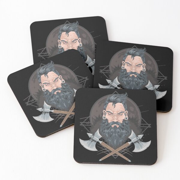 Item preview, Warrior Beard Men Piercing designed and sold by shop4fun.