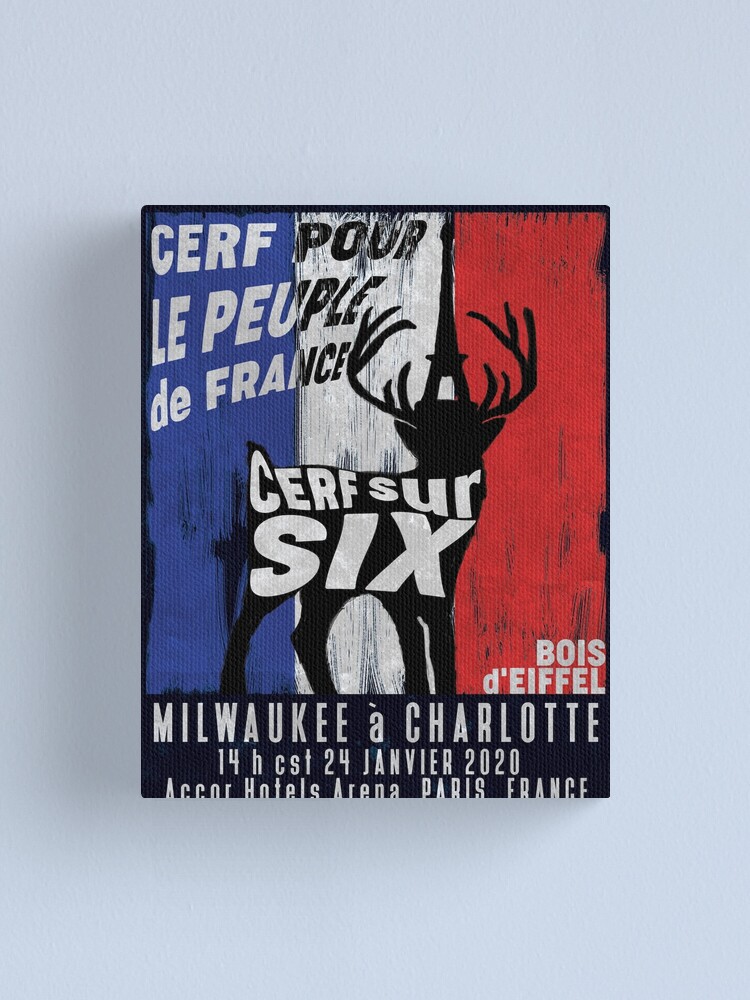 Alternate view of Cerf Pour le Peuple de France Canvas Print