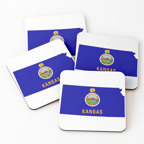 Item preview, Kansas Flag Map designed and sold by marosharaf.