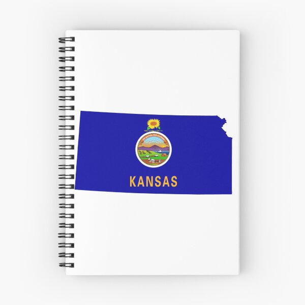 Item preview, Kansas Flag Map designed and sold by marosharaf.