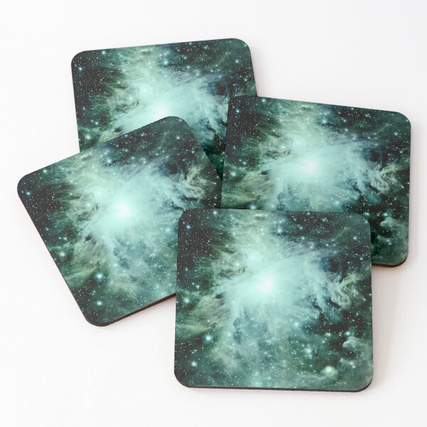 Item preview, Celestial Birthplace: Orion Nebula Forest Green Teal designed and sold by 2sweetsDesign.