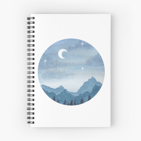 Item preview, Watercolor mountains designed and sold by RosanneCreates.