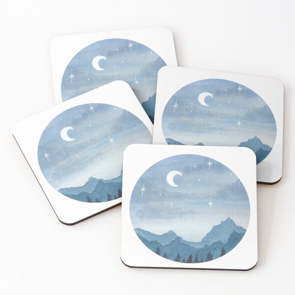 Item preview, Watercolor mountains designed and sold by RosanneCreates.