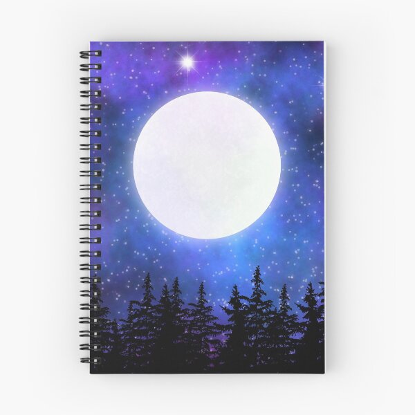 Item preview, Full Moon in a Night Sky designed and sold by paintedkat.