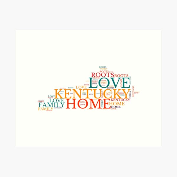 Item preview, Kentucky State Home, Love, Roots and Family Map designed and sold by marosharaf.