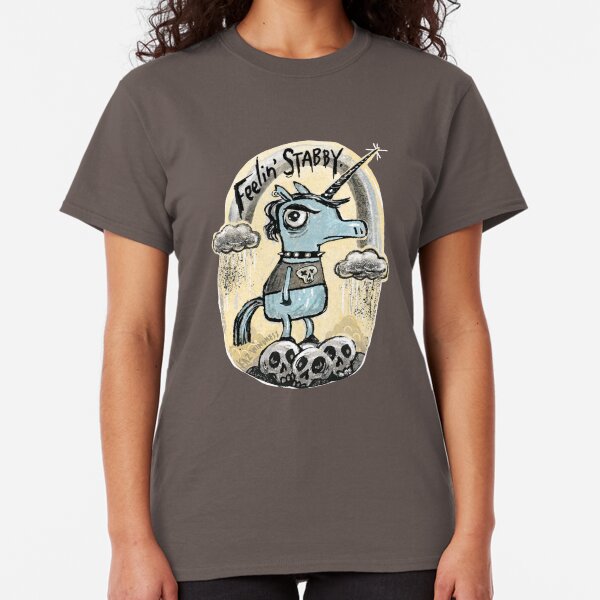Feelin' Stabby Unicorn Classic T-Shirt