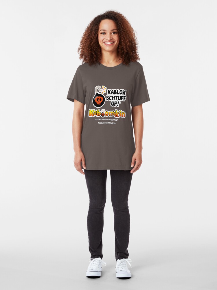 Alternate view of Kaboomkin RPG - Kablow Schtuff Up! Slim Fit T-Shirt