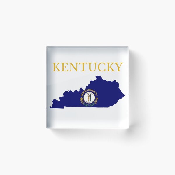 Item preview, Kentucky Flag Map designed and sold by marosharaf.