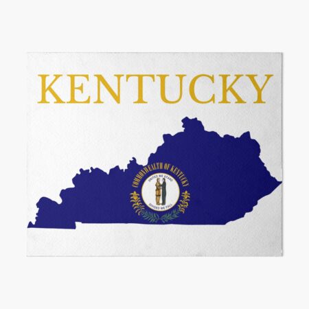 Item preview, Kentucky Flag Map designed and sold by marosharaf.