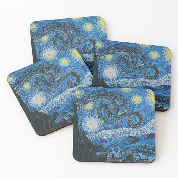 Item preview, Sea Snakey Night, after Van Gogh designed and sold by SnakeArtist.