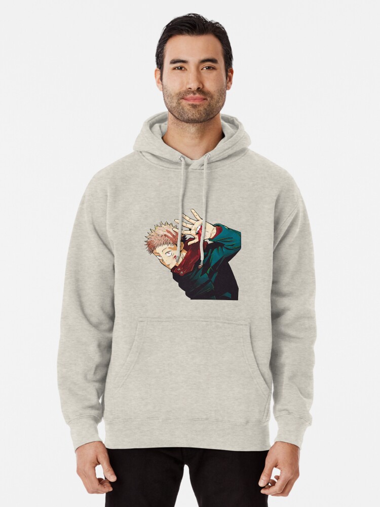 Yuji Itadori Jujutsu Kaisen Pullover Hoodie By Whitetpoison Redbubble