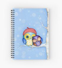 Owl in a Little Red Beret Spiralblock