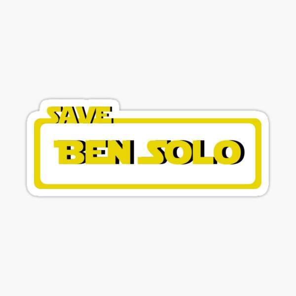 Vista previa del artículo con la obra «Salva a Ben Solo», diseñado y vendido por JessJor.