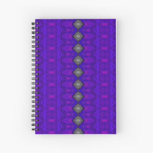 Purple Patterns Please People Spiral Notebook
