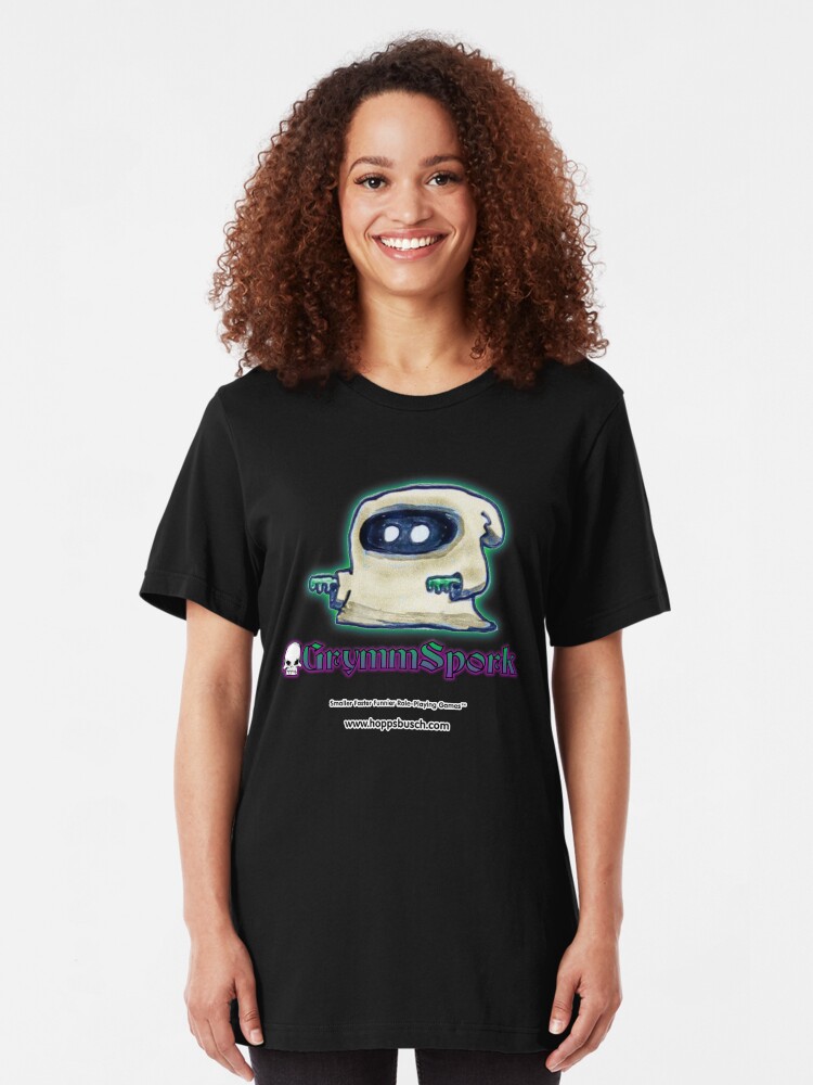 Alternate view of GrymmSpork RPG - Booger Slim Fit T-Shirt