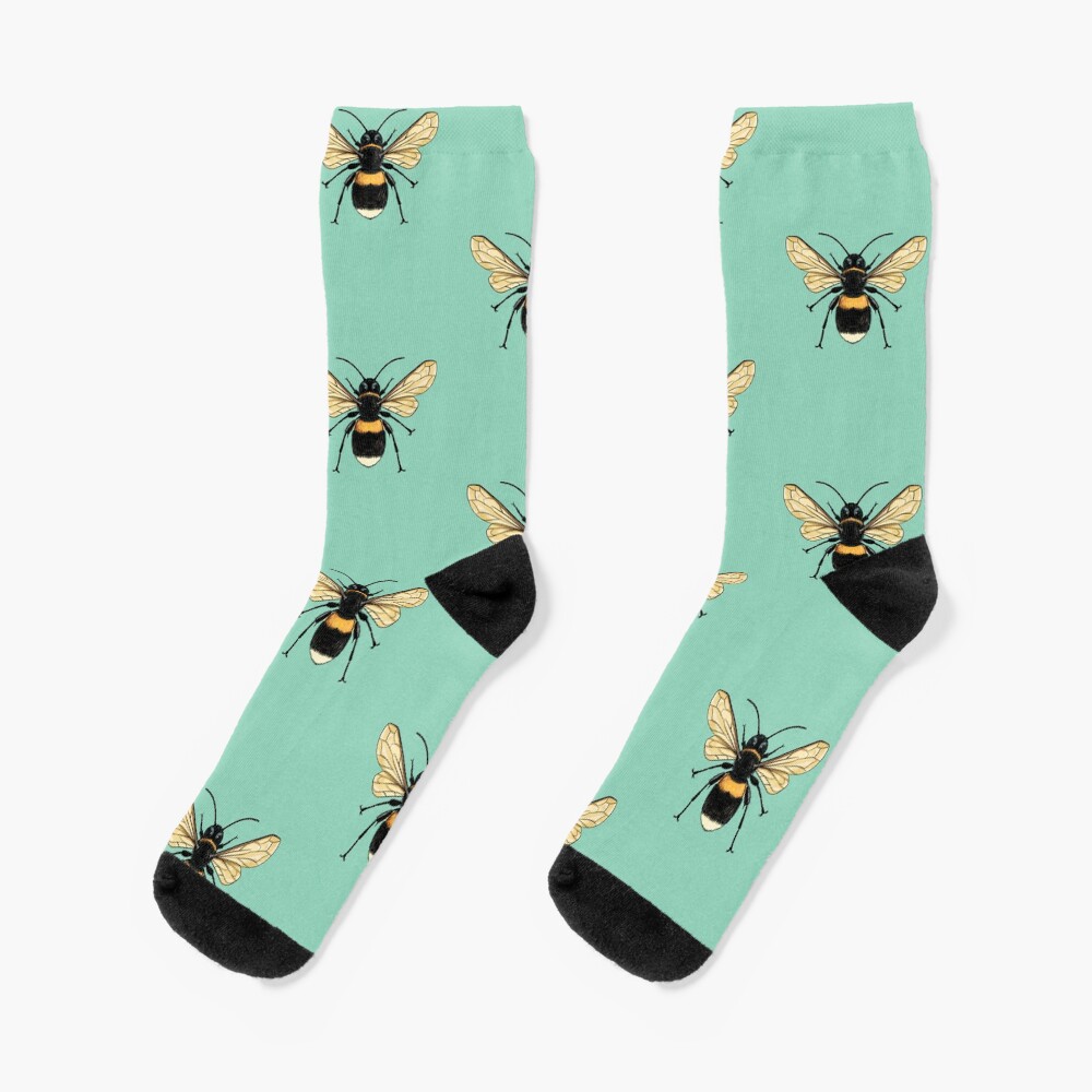 "Bumblebee " Socks by HollyPierson Redbubble