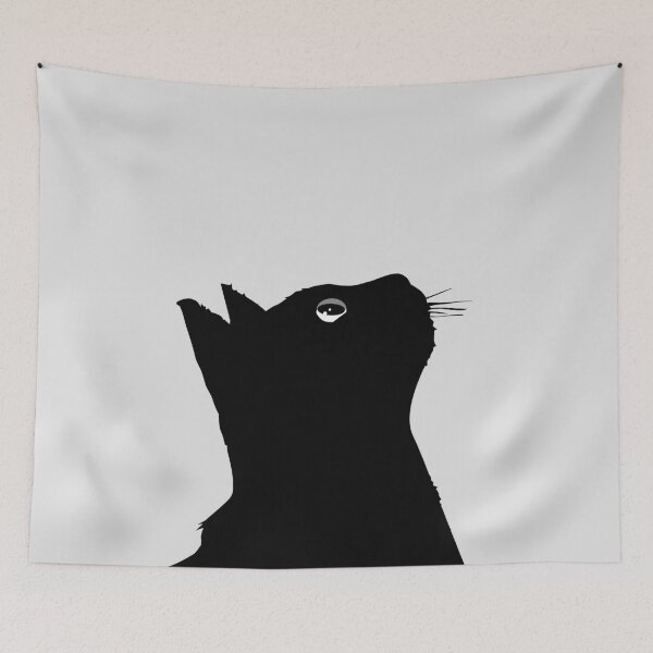 Item preview, Black Cat Looking Up To You designed and sold by nameonshirt.