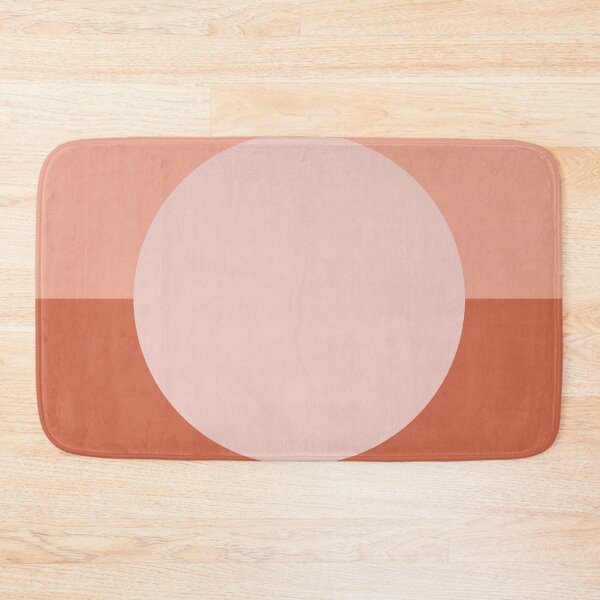 Item preview, Dotty Half Half Minimalist Geometric Pattern in Blush Pink and Clay designed and sold by kierkegaard.