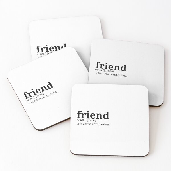 Item preview, Friend. Dictionary Minismalist Definition | Left Text Art designed and sold by pamelawille.