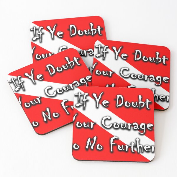 Item preview, Doubt Your Courage Dive Flag designed and sold by SumoShark.