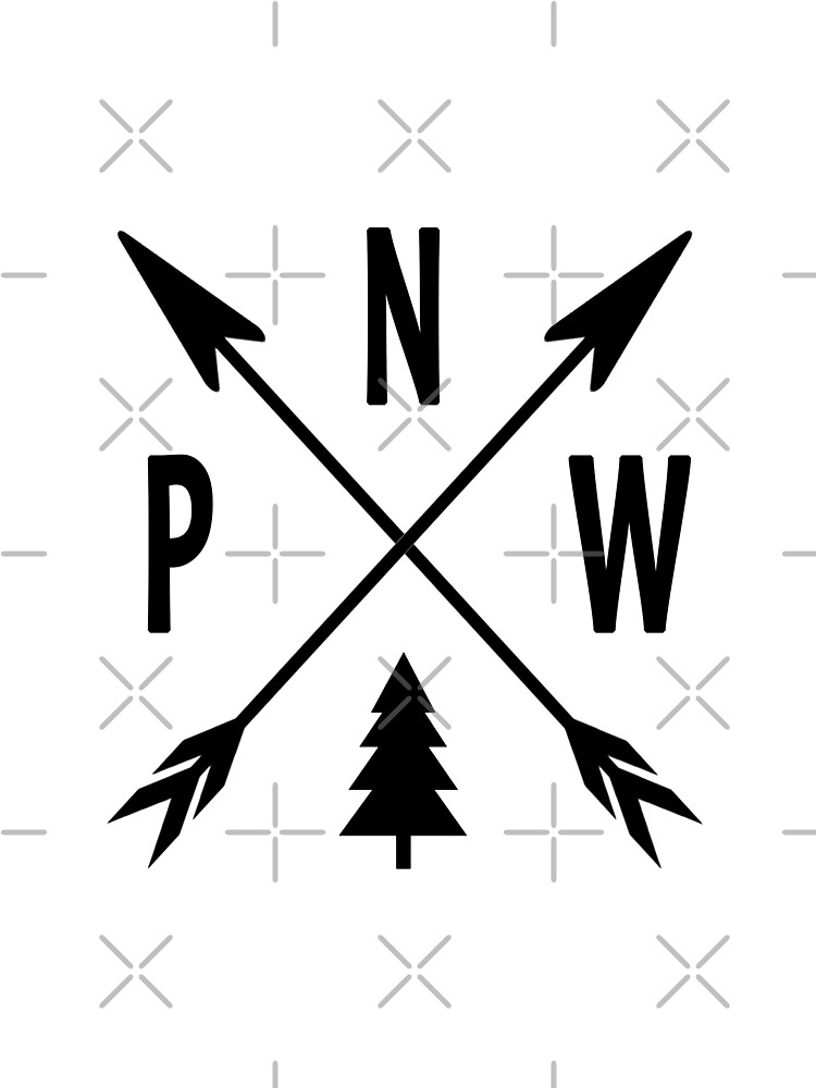 Pnw Pacific Northwest Arrows Oregon Washington Tree Baby One Piece By Elhadif Redbubble