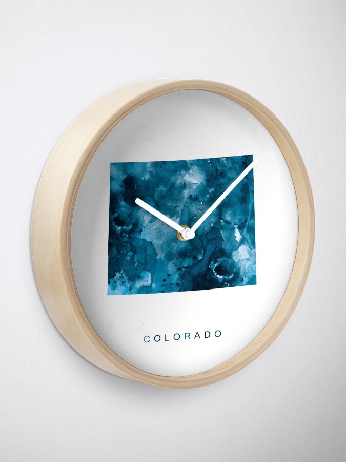 "Colorado" Clock by MonnPrint Redbubble