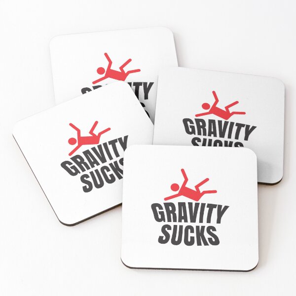 Item preview, 'Gravity Sucks' (White) designed and sold by The Button Gal.