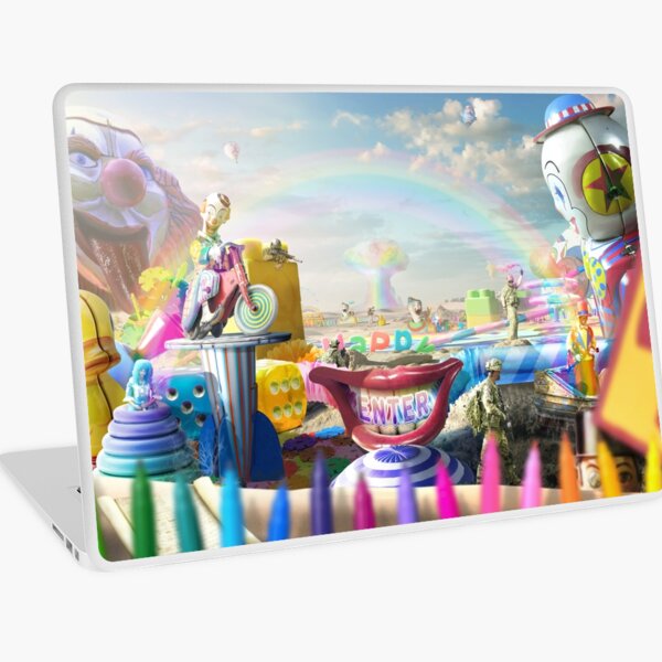 Clown Wasteland - trippy, surreal art Laptop Skin