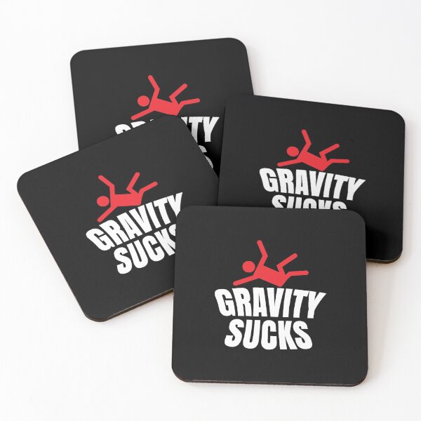 Item preview, 'Gravity Sucks' (Black) designed and sold by The Button Gal.
