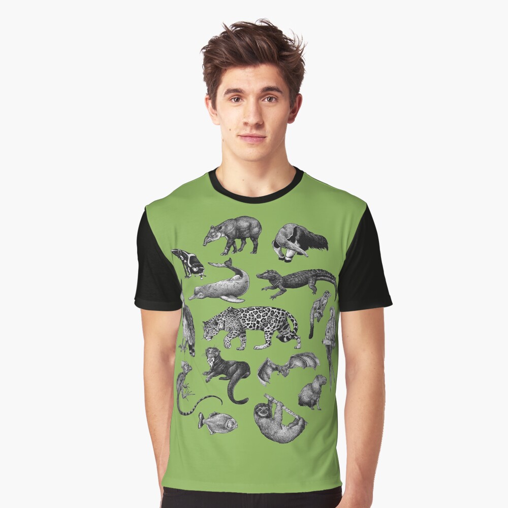 "Biodiversity of the Amazon" Tshirt for Sale by SavannahPHosk Redbubble amazon graphic t
