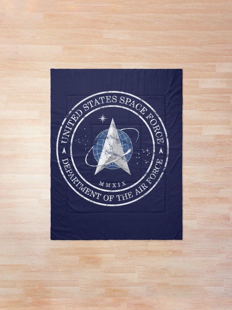 Alternate view of US Space Force USAF Distressed Insignia Comforter